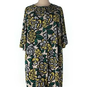 Floral Shift Dress with Belt